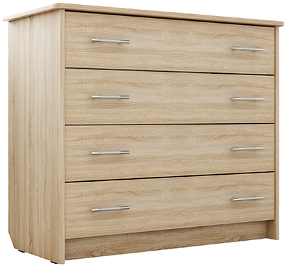 Комод К-3 Дуб крафт белый