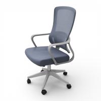 Кресло офисное OM658G поролон+ сетка, серый 56x50x103-113 см