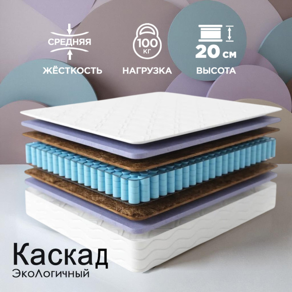 Матрас Комфорт "ЭкоЛогичный" Каскад 1200*2000 Матрас Комфорт "ЭкоЛогичный" Каскад 1200*2000