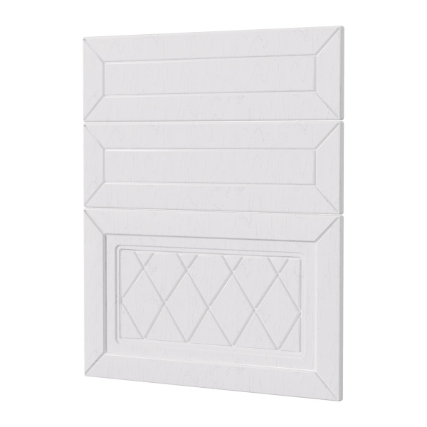 Фасад РОМБ белый 3 ящика 600 Фасад РОМБ белый 3 ящика 600