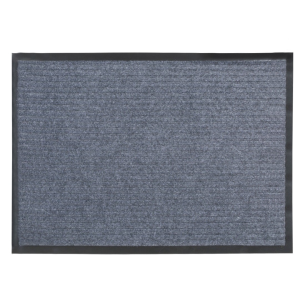 Коврик влаговпитывающий "Ребристый"  40x60 см, серый, SUNSTEP 