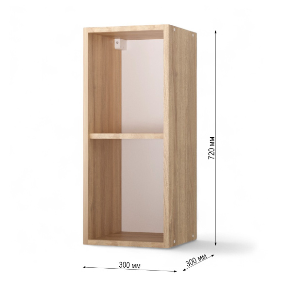 НОВА Корпус шкафа настенного 1-но дверного 300 / Дуб сонома НОВА Корпус шкафа настенного 1-но дверного 300 / Дуб сонома
