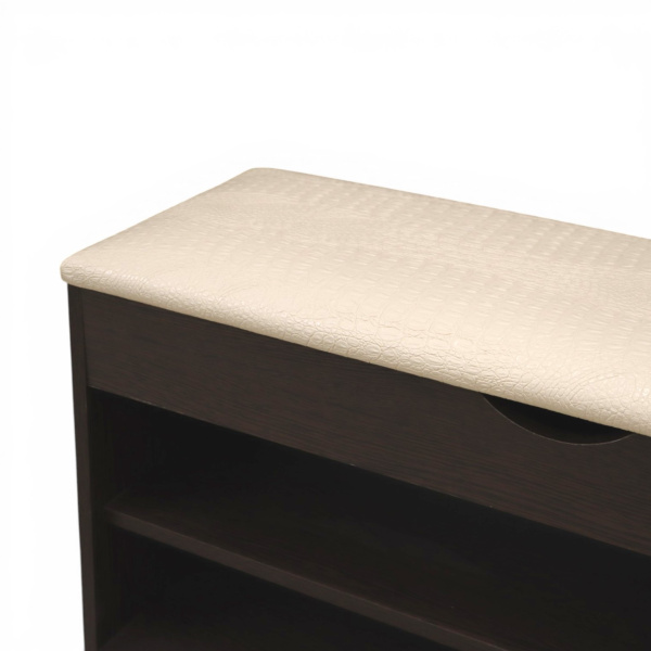 Тумба для обуви БН-196-04 (900*310*510) венге/кожзам крок бежевый 