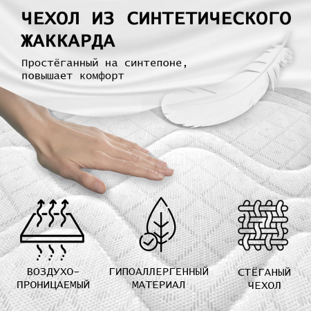 Матрас Комфорт 1 ЛАКС 1200*2000 Матрас Комфорт 1 ЛАКС 1200*2000