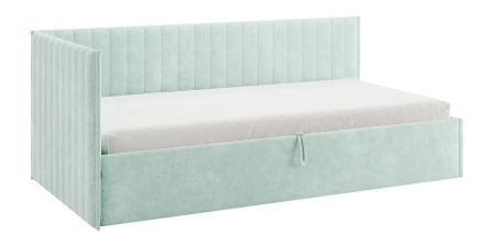 Кровать Твикс  (Тахта)  с подъёмным механизмом 90х200 см мята(велюр)