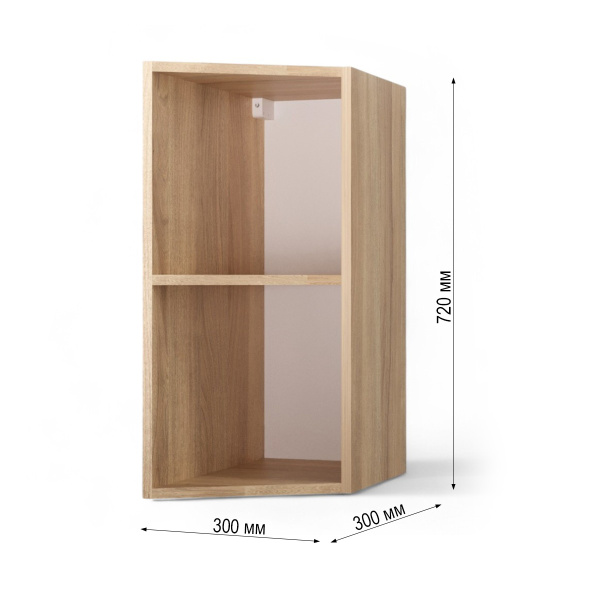 НОВА Корпус шкафа настенного торцевого / Дуб сонома НОВА Корпус шкафа настенного торцевого / Дуб сонома