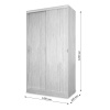 Шкаф-купе Клэр 1200х597х2200 с ящ/дуб сонома-золото Шкаф-купе Клэр 1200х597х2200 с ящ/дуб сонома-золото