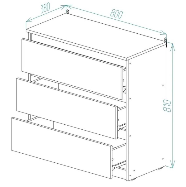 Сити Комод К-31 Серый Графит/Дуб Крафт Золотой