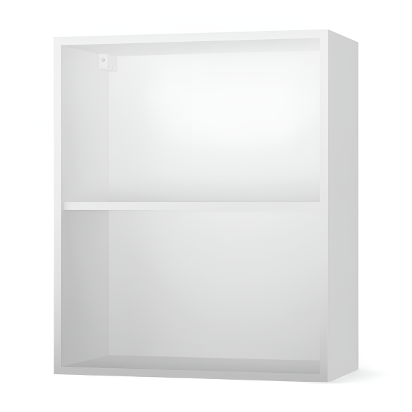 НОВА  Корпус шкафа настенного 2-х дверного 600 / Белый НОВА  Корпус шкафа настенного 2-х дверного 600 / Белый