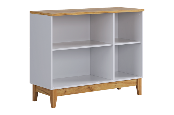 Комод 3 Хюгге белое дерево/дуб крафт золотой/белый матовый Комод 3 Хюгге белое дерево/дуб крафт золотой/белый матовый