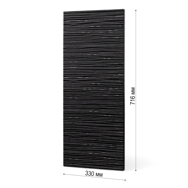 Фасад  ЧЕРНЫЙ СТРАЙП 330 торцевой Фасад  ЧЕРНЫЙ СТРАЙП 330 торцевой