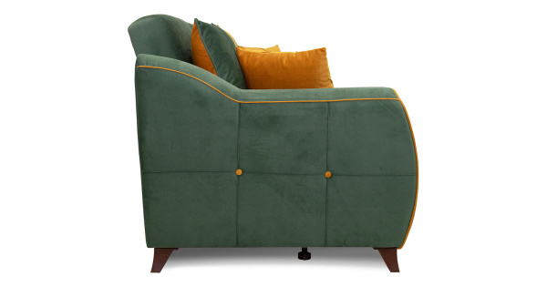 Диван "Френсис" Арт. ТД 260/6 Salsa 054 (зеленый) Амиго еллоу (золотистый желтый)