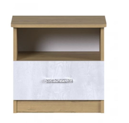 Тумба прикроватная Сицилия Дуб бунратти/Бетон