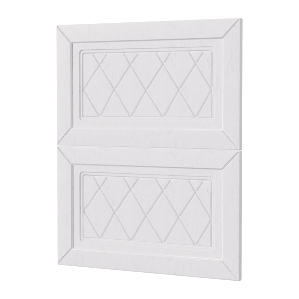 Фасад РОМБ белый 2 ящика 600 Фасад РОМБ белый 2 ящика 600